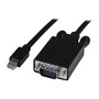 StarTech 6' Mini DisplayPort™ to VGA Adapter Converter Cable, Black (MDP2VGAMM6B)