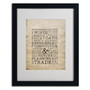 Trademark Megan Romo "Thousand Words" Art, White Matte W/Black Frame, 16" x 20" (65dcf309e8837636b11a1153_ud)