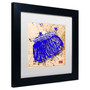 Trademark Roderick Stevens "Snap Purse Blue" Art, White Matte With Black Frame, 11" x 11" (65dcf316e8837636b11a11d2_ud)