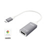 j5create USB-C to HDMI Adapter, M/F, White/Silver (JCA153US)