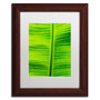Trademark Fine Art Cora Niele 'Leaf Texture VIII' 11" x 14" Matted Framed (190836315222)