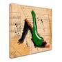 Trademark Roderick Stevens "Suede Heel Green" Gallery-Wrapped Canvas Art, 18" x 18" (65dcf3cbe8837636b11a1691_ud)