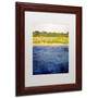 Trademark Michelle Calkins "Coastal Dunes" Art, White Matte With Wood Frame, 11" x 14" (65dcf3efe8837636b11a176f_ud)