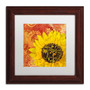 Trademark Fine Art Cora Niele 'Sunflower - Love of Light' 11" x 11" Matted Framed (190836312702)