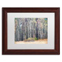 Trademark Fine Art Cora Niele 'Birches' 11" x 14" Matted Framed (190836316229)