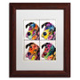 Trademark Fine Art Dean Russo '4 Danes' 11" x 14" Matted Framed (190836165308)