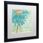 Trademark Chris Paschke "Spa Daisies III" Art, White Matte With Black Frame, 16" x 16" (65dcf42ce8837636b11a1892_ud)