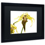 Trademark Kurt Shaffer "Wild Looking Orchid" Art, Black Matte With Black Frame, 16" x 20" (65dcf443e8837636b11a18e2_ud)