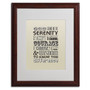 Trademark Megan Romo "Serenity Prayer II" Art, White Matte W/Wood Frame, 16" x 20" (65dcf44fe8837636b11a1947_ud)