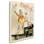 Trademark "Poster of Stage Performance at Cafe.." Gallery-Wrapped Canvas Art, 18" x 24" (65dcf476e8837636b11a19df_ud)