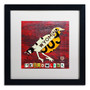Trademark Fine Art ''Wyoming Meadowlark'' by Design Turnpike 16" x 16" White Matted Black Frame (ALI1254-B1616MF)