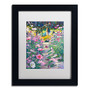 Trademark Fine Art David Lloyd Glover 'Garden Path of Cosmos' 11" x 14" Matted Framed (190836228065)