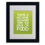 Trademark Megan Romo "Sincere Love of Food" Art, White Matte W/Black Frame, 11" x 14" (65dcf4b7e8837636b11a1abd_ud)