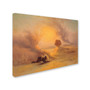 Trademark Johann Frey "A Caravan Caught in the Sinum Wind" Gallery-Wrapped Canvas Art, 18" x 24" (65dcf4e5e8837636b11a1b65_ud)