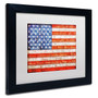 Trademark Michelle Calkins "American States" Art, White Matte With Black Frame, 11" x 14" (65dcf4fce8837636b11a1bcc_ud)