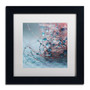Trademark Fine Art Beata Czyzowska Young 'Silence of Blues' 11" x 11" Matted Framed (190836185580)