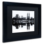 Trademark David Ayash "Central Park West II" Art, Black Matte With Black Frame, 11" x 14" (65dcf53ee8837636b11a1cda_ud)