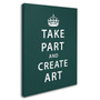 Trademark Megan Romo "Create Art" Gallery-Wrapped Canvas Art, 18" x 24" (65dcf549e8837636b11a1d16_ud)