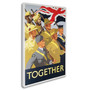 Trademark "Second World War Together Propaganda.." Gallery-Wrapped Canvas Art, 16" x 24" (65dcf54ae8837636b11a1d28_ud)