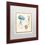 Trademark Daphne Brissonnet "Oceanography III" Art, White Matte W/Wood Frame, 16" x 16" (65dcf59de8837636b11a1e97_ud)