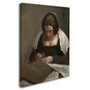 Trademark Diego Velazquez "The Needlewoman 1640-50" Gallery-Wrapped Canvas Art, 14" x 19" (65dcf5b5e8837636b11a1ef3_ud)