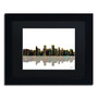 Trademark Fine Art ''Anchorage Alaska Skyline'' by Marlene Watson 11" x 14" Black Frame (MW0037-B1114MF)