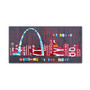 Trademark Fine Art ''St. Louis Skyline'' by Design Turnpike 12" x 24" Canvas Art (ALI1292-C1224GG)