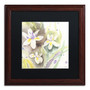 Trademark Fine Art ''Sunflower Blossom Bouquet'' by Sheila Golden 16" x 16" Black Matted Wood Frame (SG5734-W1616BMF)