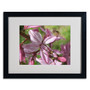 Trademark Monica Fleet "Refined Grace" Art, White Matte W/Black Frame, 16" x 20" (65dcf648e8837636b11a217a_ud)