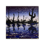 Trademark Fine Art 35" x 35" Wooden Frame Desert Lake (65dcf657e8837636b11a21be_ud)