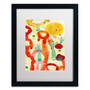 Trademark Fine Art ''Circle Encounters 1'' by Amy Vangsgard  16" x 20" White Matted Black Frame (AV0093-B1620MF)
