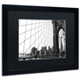 Trademark CATeyes "Brooklyn Bridge 4" Art, Black Matte W/Black Frame, 16" x 20" (65dcf67ce8837636b11a2269_ud)