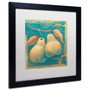 Trademark Daphne Brissonnet "Lovely Fruits I" Art, White Matte W/Black Frame, 16" x 16" (65dcf67ce8837636b11a226a_ud)