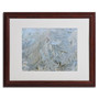 Trademark Kurt Shaffer "Frost Pattern #5" Art, White Matte W/Wood Frame, 16" x 20" (65dcf67ce8837636b11a227d_ud)