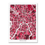 Trademark Fine Art ''Moscow City Street Map'' by Michael Tompsett 18" x 24" Canvas Art (MT0850-C1824GG)