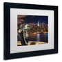 Trademark David Ayash "Midtown Over the East River-III" Art, White Matte With Black Frame, 11" x 14" (65dcf6dee8837636b11a2402_ud)