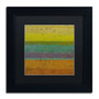 Trademark Fine Art Michelle Calkins 'Chartreuse Line' 11" x 11" Matted Framed (190836070824)