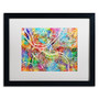 Trademark Fine Art ''Philadelphia Street Map IV'' by Michael Tompsett 16" x 20" White Matted Black Frame (MT0860-B1620MF)