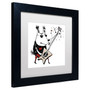 Trademark Carla Martell "Wild Guitar Wolf" Art, White Matte W/Black Frame, 11" x 11" (65dcf719e8837636b11a24f7_ud)