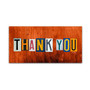 Trademark Fine Art ''Thank You'' by Design Turnpike 12" x 24" Canvas Art (ALI1326-C1224GG)