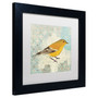 Trademark Kathrine Lovell "Pine Warbler'" Art, White Matte W/Black Frame, 11" x 11" (65dcf757e8837636b11a2614_ud)