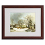Trademark George Durie "Seven Miles to Salem 1863" Art, White Matte W/Wood Frame, 16" x 20" (65dcf757e8837636b11a2618_ud)