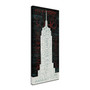 Trademark Michael Mullan "Empire State Building" Gallery-Wrapped Canvas Art, 10" x 24" (65dcf757e8837636b11a261c_ud)