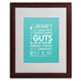 Trademark Megan Romo "Outgoing Guts III" Art, White Matte W/Wood Frame, 16" x 20" (65dcf758e8837636b11a262a_ud)