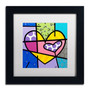 Trademark Fine Art Roberto Rafael 'Big Heart IV' 11" x 11" Matted Framed (190836280810)