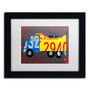 Trademark Fine Art ''Dump Truck'' by Design Turnpike 11" x 14" White Matted Black Frame (ALI1288-B1114MF)