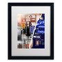 Trademark Fine Art ''Phone me to New York'' by Philippe Hugonnard 16" x 20" White Matted Black Frame (PH0100-B1620MF)