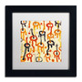 Trademark Fine Art ''Circle Encounters 8'' by Amy Vangsgard 11" x 11" White Matted Black Frame (AV0098-B1111MF)