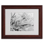 Trademark Kurt Shaffer "Frost Pattern #2" Art, White Matte With Wood Frame, 11" x 14" (65dcf7e5e8837636b11a2871_ud)