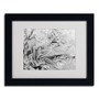Trademark Kurt Shaffer "Frost Pattern #2" Art, White Matte With Black Frame, 11" x 14" (65dcf7e5e8837636b11a2883_ud)